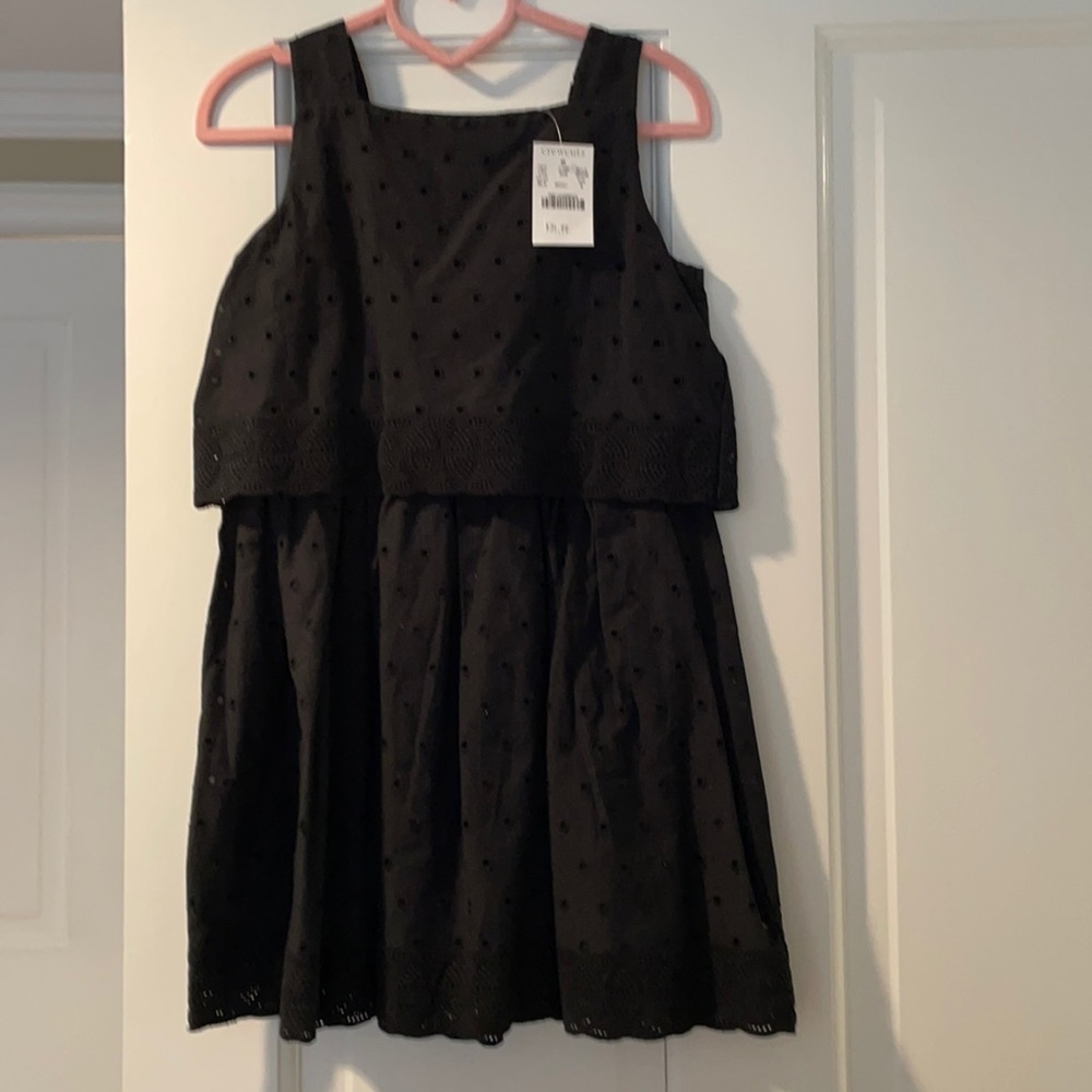 J crew crew cuts. Girls black eyelet dress size 6